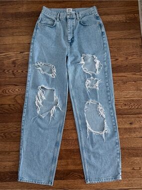 BDG High-Rise Light Blue Ripped Jeans